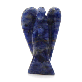 Ange en Pierre Précieuse Sculptée à la Main - Sodalite