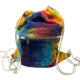 Sac à Dos Cordes en Chanvre Tie and dye