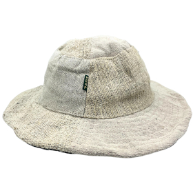 3x Chapeaux de Festival Boho en Chanvre & Coton - Naturel