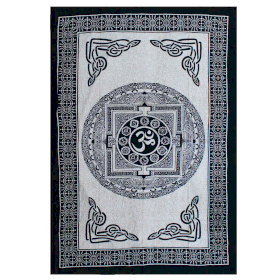Couvre-lit Simple en Coton et/ou Suspension Murale - Mono - OM Mandala