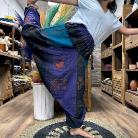 Pantalon de Yoga & Festival  - Aladdin   Imprimés Himalaya - Violet
