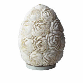 Lampe Coquillage Boho - Rose Ovale - 20cm