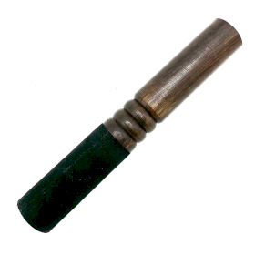 Bâton en Bois - 17 cm - Double Anneau Moyen