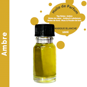 10x Ambre - Huile parfumée 10 ml - sans étiquette