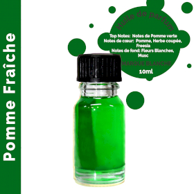 10x Pomme - Huile parfumée 10 ml - sans étiquette