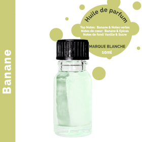 10x Banane - Huile parfumée 10 ml - sans étiquette