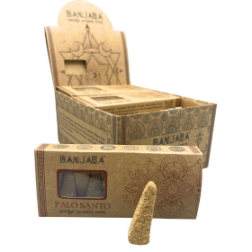 12x Cônes Pyramidaux Banjara Smudge - Palo Santo