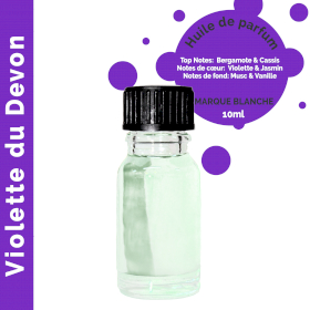 10x Violette du Devon - Huile parfumée 10 ml - sans étiquette
