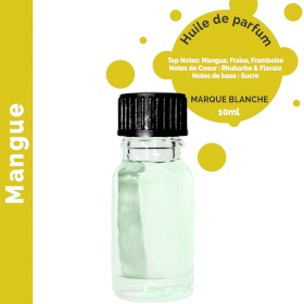 10x Mangue - Huile parfumée 10 ml - sans étiquette