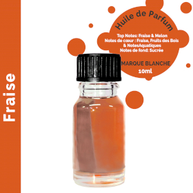 10x Fraise - Huile parfumée 10 ml - sans étiquette