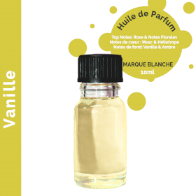 10x Vanille - Huile parfumée 10 ml - sans étiquette
