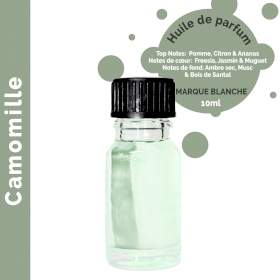 10x Camomille - Huile parfumée 10 ml - sans étiquette