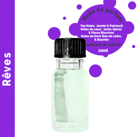 10x Rêve - Huile parfumée 10 ml - sans étiquette