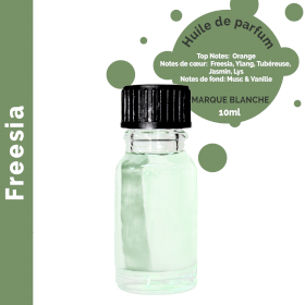 10x Freesia - Huile parfumée 10 ml - sans étiquette