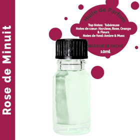 10x Rose de Minuit - Huile parfumée 10 ml - sans étiquette