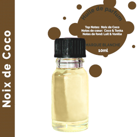 10x Noix de coco - Huiles parfumées - sans étiquette
