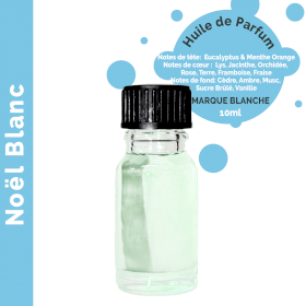 10x Huile Parfumée Noël Blanc 10ml - Marque Blanche