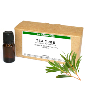 10x Huile Essentielle Bio Arbre à thé 10ml - Sans étiquette