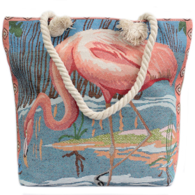 Sac Classique à Corde - Flamant Rose