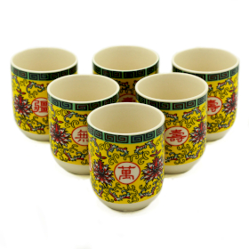 6x Tasses à Thé - Design Oriental