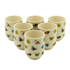 6x Tasses à Thé - Papillons