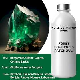 Huile de Parfum Pure 500ml - Fougère forestière & Patchouli