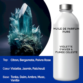 Huile de Parfum Pure 500ml - Violette d\'hiver & Fumée céleste