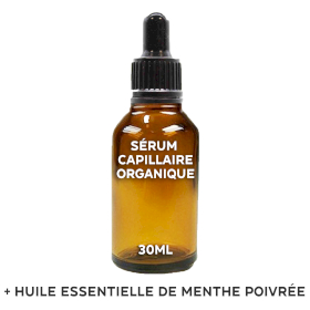 20x Sérum Capillaire Bio Sans Étiquette 30ml - Menthe poivrée