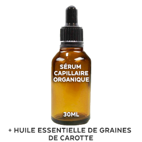 20x Sérum Capillaire Bio Sans Étiquette 30ml - Graine de carotte