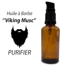 10x Huile à Barbe 50ml - Viking Musc - Sans étiquette