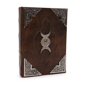 Carnet de Note - Décor Triple Lune en Zinc – 200 pages à bords plats – 26 x 18 cm