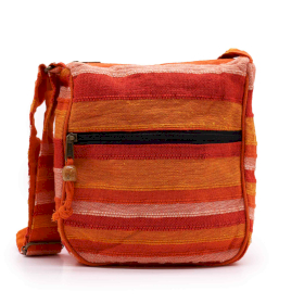 Lrg Nepal Sling Bag  (Adjustable Strap) -  Sunrise Orange