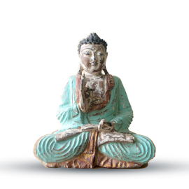 Statue de Bouddha Sculptée à la Main - 30cm - Transmission de l\'enseignement