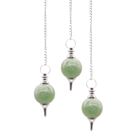 3x Pendule Sphère - Aventurine verte