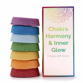 3x Galets de Bain Pétillants Chakra - Grand Coffret - Harmonie des Chakras & Éclat Intérieur