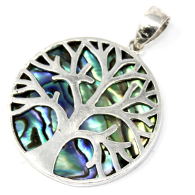 Pendentif Argent Arbre de Vie 30mm - Ormeau