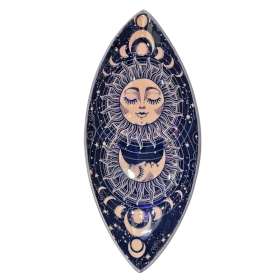 Bol à Encens Émaillé - Aluminium - Soleil & Lune Rose