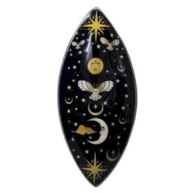 Bol à Encens Émaillé - Aluminium - Oiseau de Nuit Enchanté