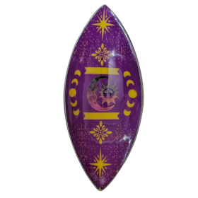 Bol à Encens Émaillé - Aluminium - Phases Violettes du Soleil & Lune