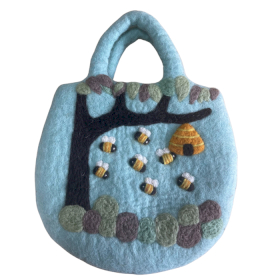 Sac en Feutre Arbre & Ruche - 35x27cm