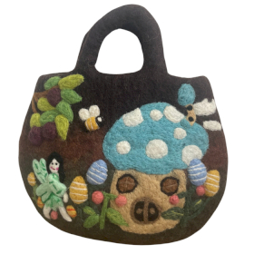 Sac en Feutre Jardin des Fées - 35x27cm