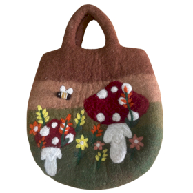 Sac en Feutre Champignon - 35x27cm