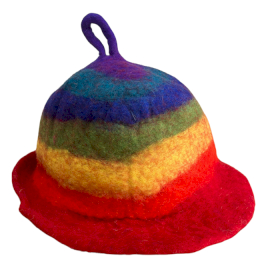 Chapeau de Sauna Feutré - Arc-en-Ciel