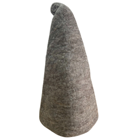 Chapeau de Sauna en Feutre – Sorcier Brun Naturel