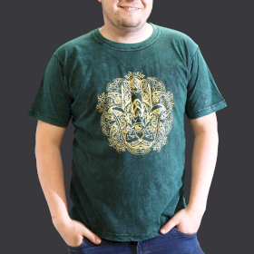 T-shirt Délavé à la Pierre Taille XL - Main de Fatma - Vert