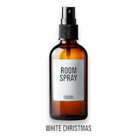 12x Spray Pour Chambre et Oreiller  Noël Blanc 100ml - Marque Blanche