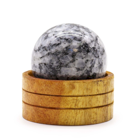 Sphère en Cristal de Gemme 50mm - Pierre de Lune Indienne avec Support
