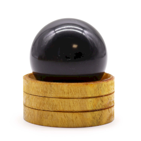 Sphère en Cristal de Gemme 50mm - Tourmaline avec Support