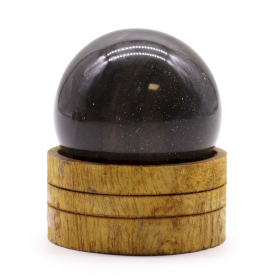 Sphère en Cristal de Gemme 50mm - Agate Océan avec Support