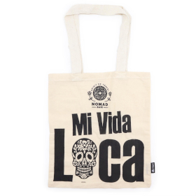 10x Sac Tote Bag Basique Iconic  - Mi Vida Loca - (40x36cm) - Naturel 4oz
